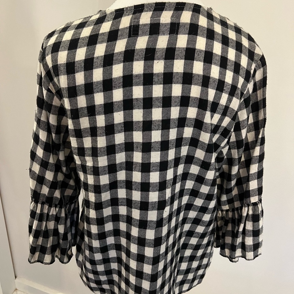 The Great Gingham Flannel Shirt - Size 0